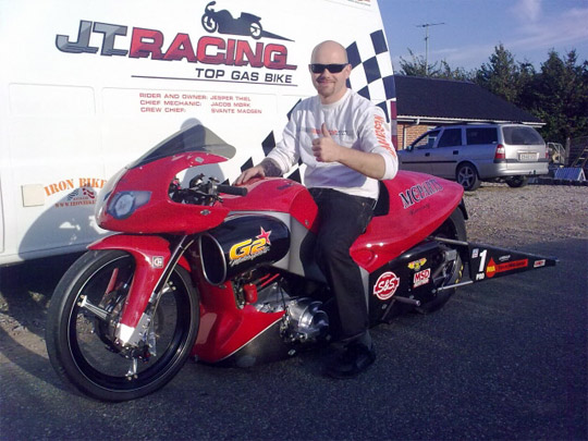 top gas drag bike